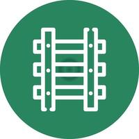 Train Tracks Creative Icon Design vector