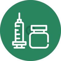 Vaccine Creative Icon Design vector