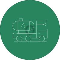 Tanker Truck Creative Icon Design vector