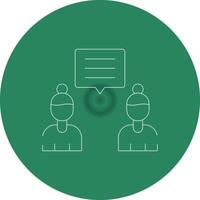 Discuss Creative Icon Design vector