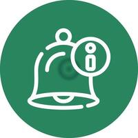 Notification Bell Creative Icon Design vector