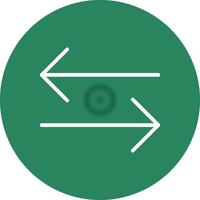 Double Arrow Creative Icon Design vector