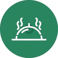 Serving Dish Creative Icon Design vector
