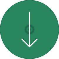 Down Arrow Creative Icon Design vector