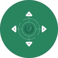 Line Circle Gradient Design vector