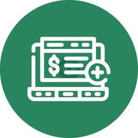 diseño de icono creativo de cuenta bancaria vector