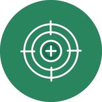 Crosshair Creative Icon Design vector