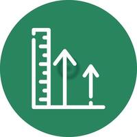 Height Creative Icon Design vector