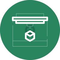 3D Printing Creative Icon Design vector