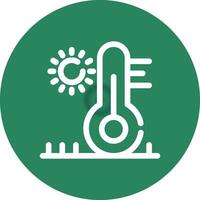 High Temperature Creative Icon Design vector