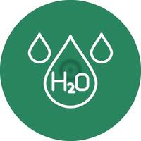 H2O creativo icono diseño vector