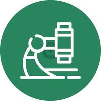 Microscope Creative Icon Design vector