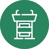 Line Circle Gradient Design vector
