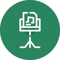 Music Stand Creative Icon Design vector