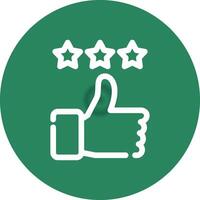 Thumbs Up Creative Icon Design vector