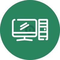 Computer Creative Icon Design vector