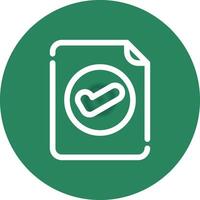 Valid Document Creative Icon Design vector