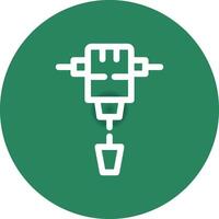 Jackhammer Creative Icon Design vector
