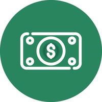 Money Bill Wave Creative Icon Design vector