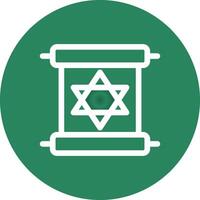 Scroll torah Creative Icon Design vector