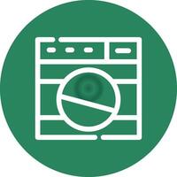 Washing Machine Creative Icon Design vector