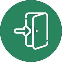 Line Circle Gradient Design vector