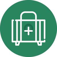 First Aid Kit Creative Icon Design vector