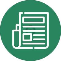 Newspaper Creative Icon Design vector