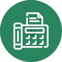 Line Circle Gradient Design vector