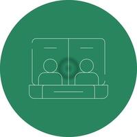 Conference Call Creative Icon Design vector