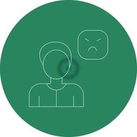 Angry Creative Icon Design vector