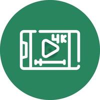 Video Streaming Creative Icon Design vector