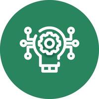 Technology Disruption Creative Icon Design vector
