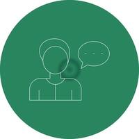 Verbal Communication Creative Icon Design vector