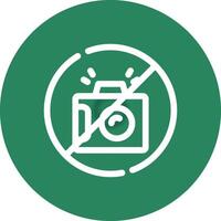 No Camera Creative Icon Design vector