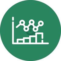 Bar Chart Creative Icon Design vector