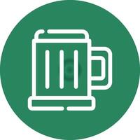 Pint Of Beer Creative Icon Design vector