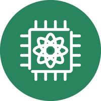 Quantum Computer Creative Icon Design vector