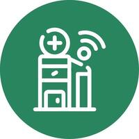 Smart Hospital Creative Icon Design vector