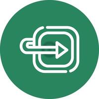 Moving Forward Creative Icon Design vector