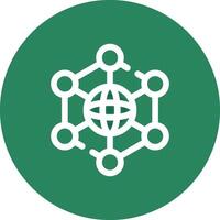 Neural Network Creative Icon Design vector