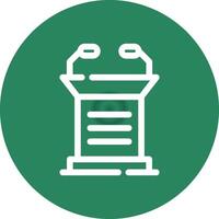 Lectern Creative Icon Design vector