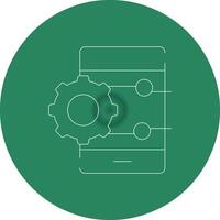 Project Management App Creative Icon Design vector