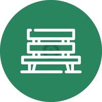 Bench Creative Icon Design vector
