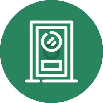 línea circulo degradado diseño vector
