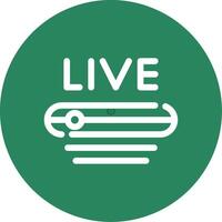 Live Stream Creative Icon Design vector