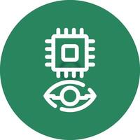 Eye Augmentation Creative Icon Design vector