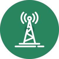 Radio Tower Creative Icon Design vector