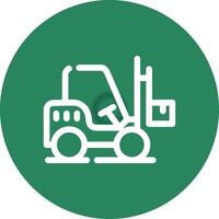 Forklift Creative Icon Design vector