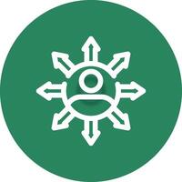 Influence Creative Icon Design vector